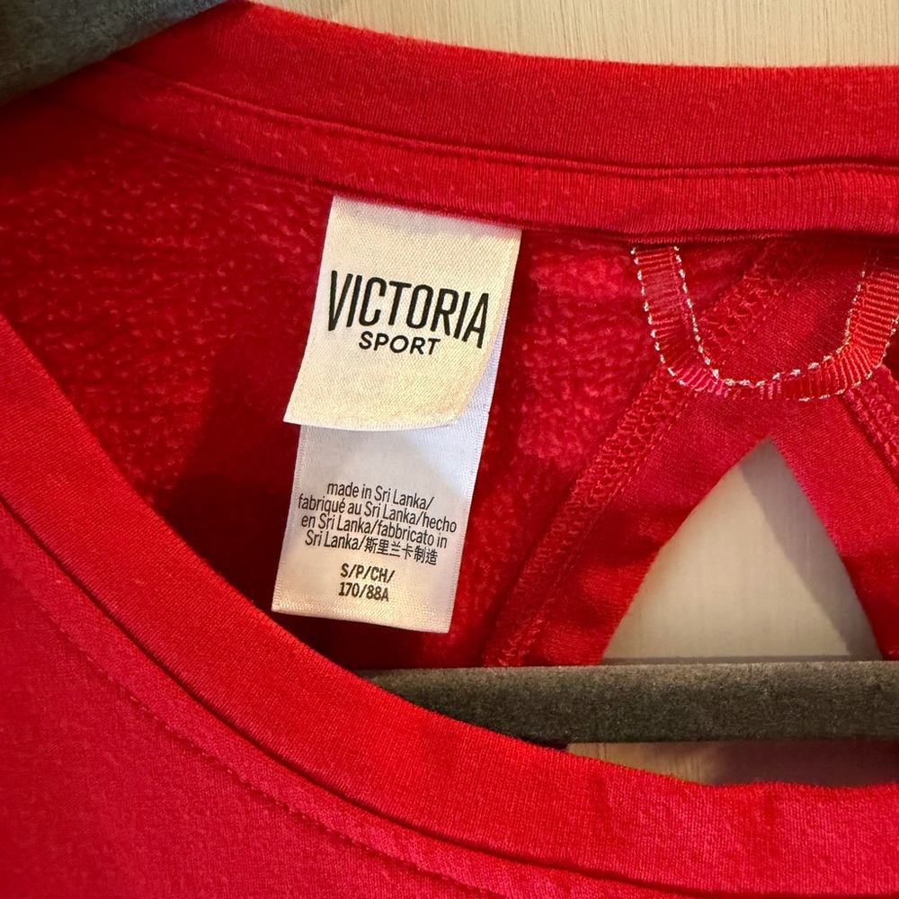Victorias Secret Sport Red sweatshirt! Size Small! - Picture 3 of 6